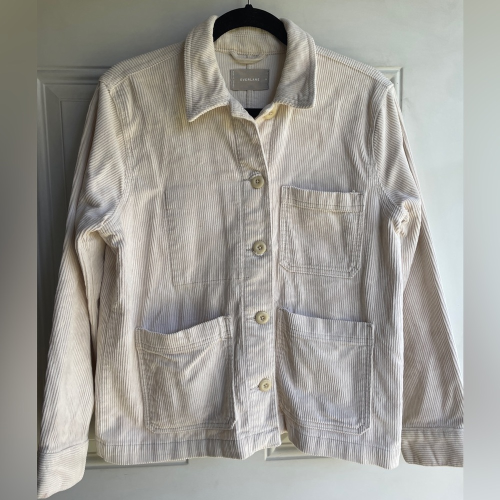 Everlane Cream Corduroy Jacket